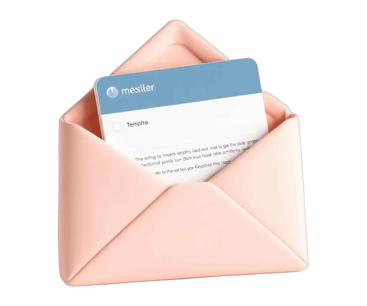 Branded email template illustration