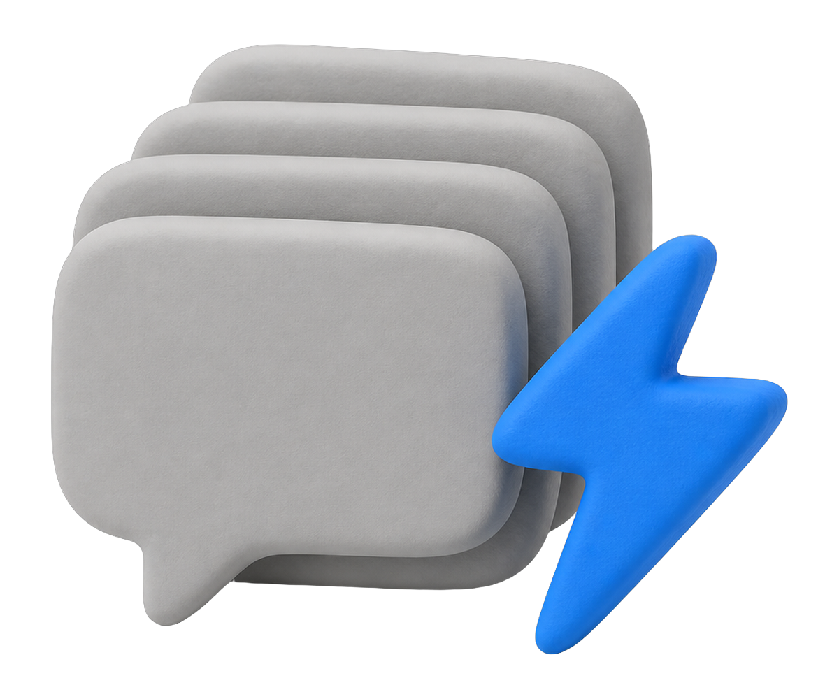 AI powered replies illustration